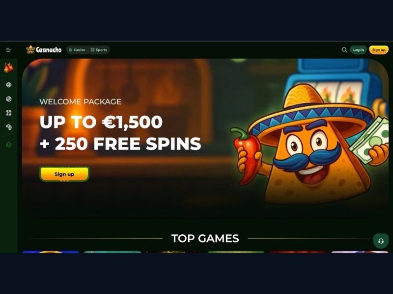 Casinacho Casino (Nacho Casino) per giocatori italiani attivi: live casino con 467+ giochi, Spinola Liga 2026 e cashback settimanale fino al 25%