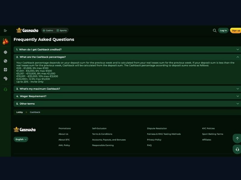 Registrazione su Casinacho Casino (Nacho Casino) per giocatori live italiani: conto, strategia bonus e accesso al Live Tournament