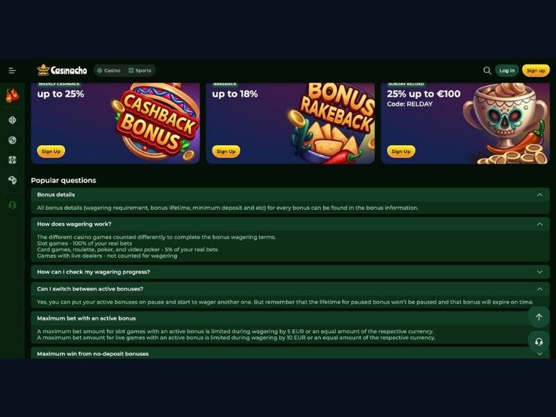 Pacchetto benvenuto Casinacho Casino per giocatori live italiani — quando conviene e quando no