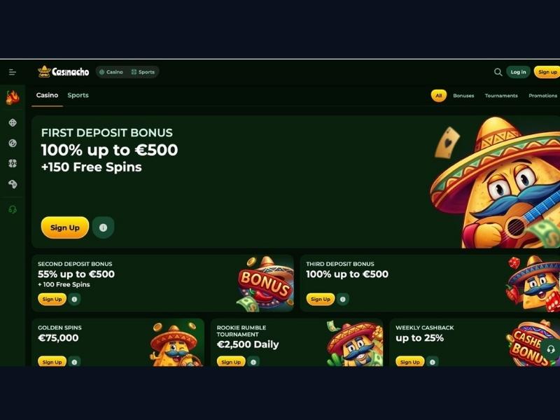 Registrazione e configurazione per giocatori live su Casinacho Casino Nacho Casino Italia